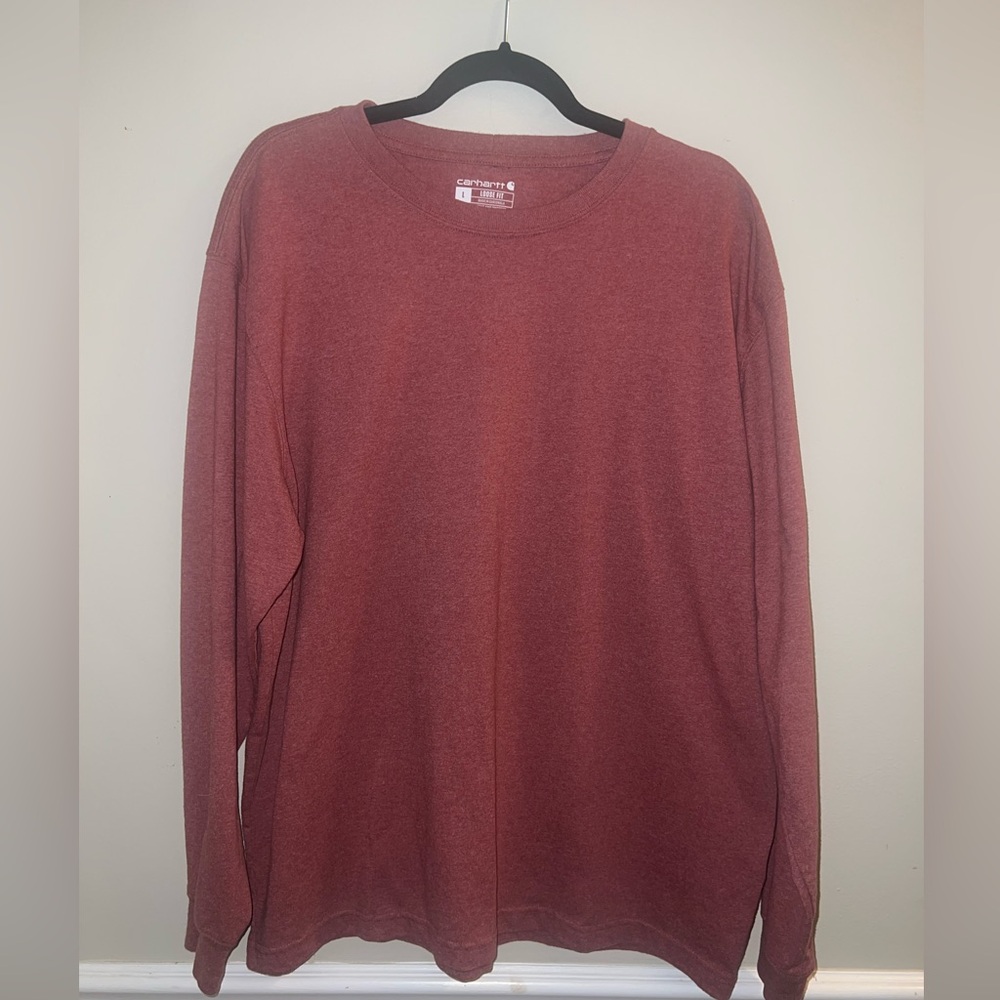 Carhartt Loose Fit Long Sleeve Tee Size L Rust